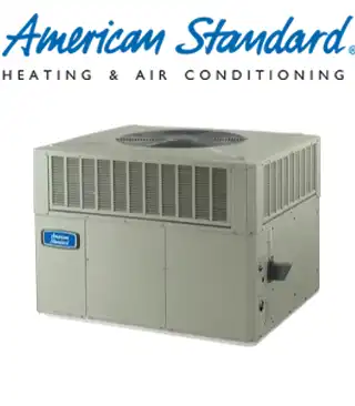american standard hvac packaged system with logo