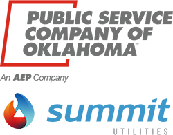 pso-summit-utilities Logos for Public Service Company of Oklahoma and Summit Utilities